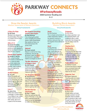 Summer Reading Lists K-2